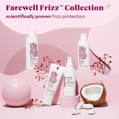 Briogeo Farewell Frizz Blow Dry Perfection Crème – Streamlined Vanity Essential, One-Step Frizz and Heat Solution