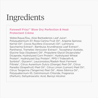 Briogeo Farewell Frizz Blow Dry Perfection Crème – Streamlined Vanity Essential, One-Step Frizz and Heat Solution