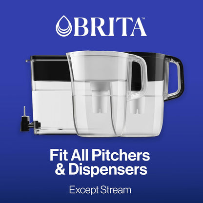 Brita Elite Pitcher Filter Cartridges – Filtered Water for Brewing Coffee, Tea, and Iced Drinks in the Office Break Room