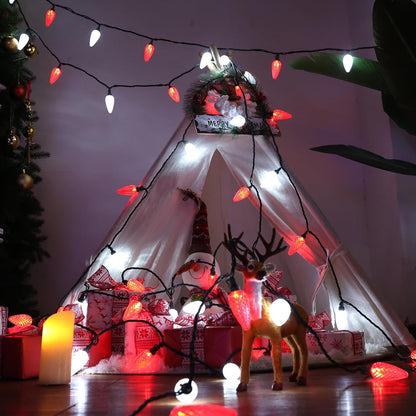 Brizled Flicker-Free C9 String Lights – Gentle, Stable Glow for Children's Nursery and Family Tree