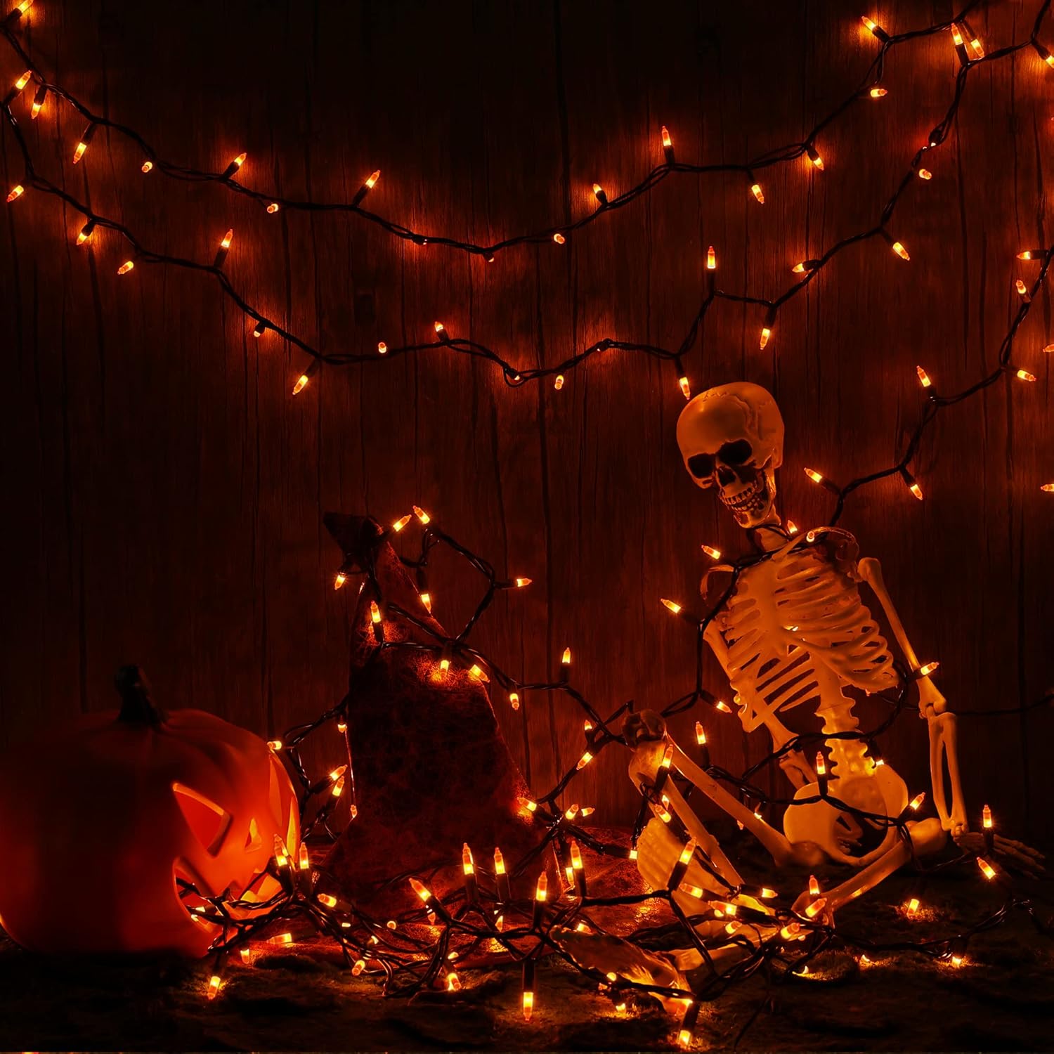 Brizled Halloween Lights – Thoughtful Housewarming Present for First-Time Homeowners, Candy Corn Theme
