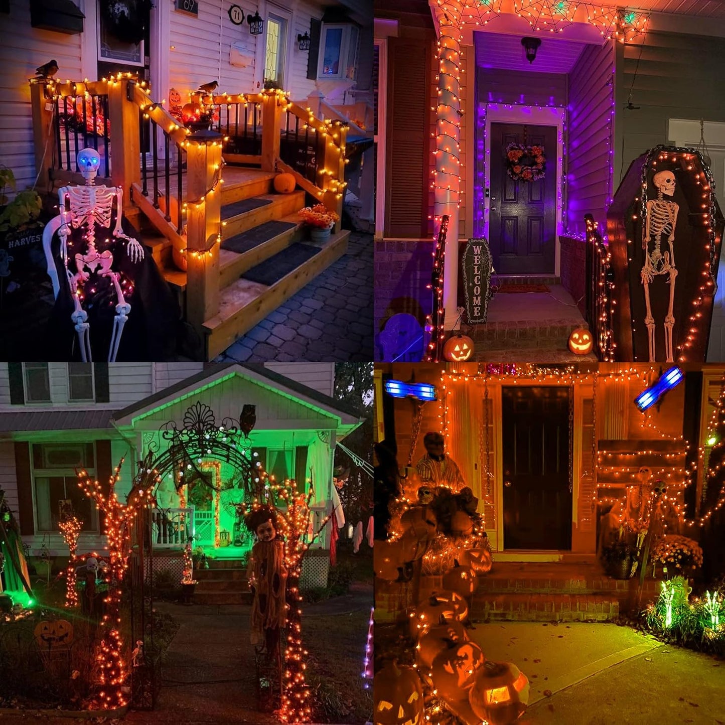 Brizled Halloween Lights – Thoughtful Housewarming Present for First-Time Homeowners, Candy Corn Theme