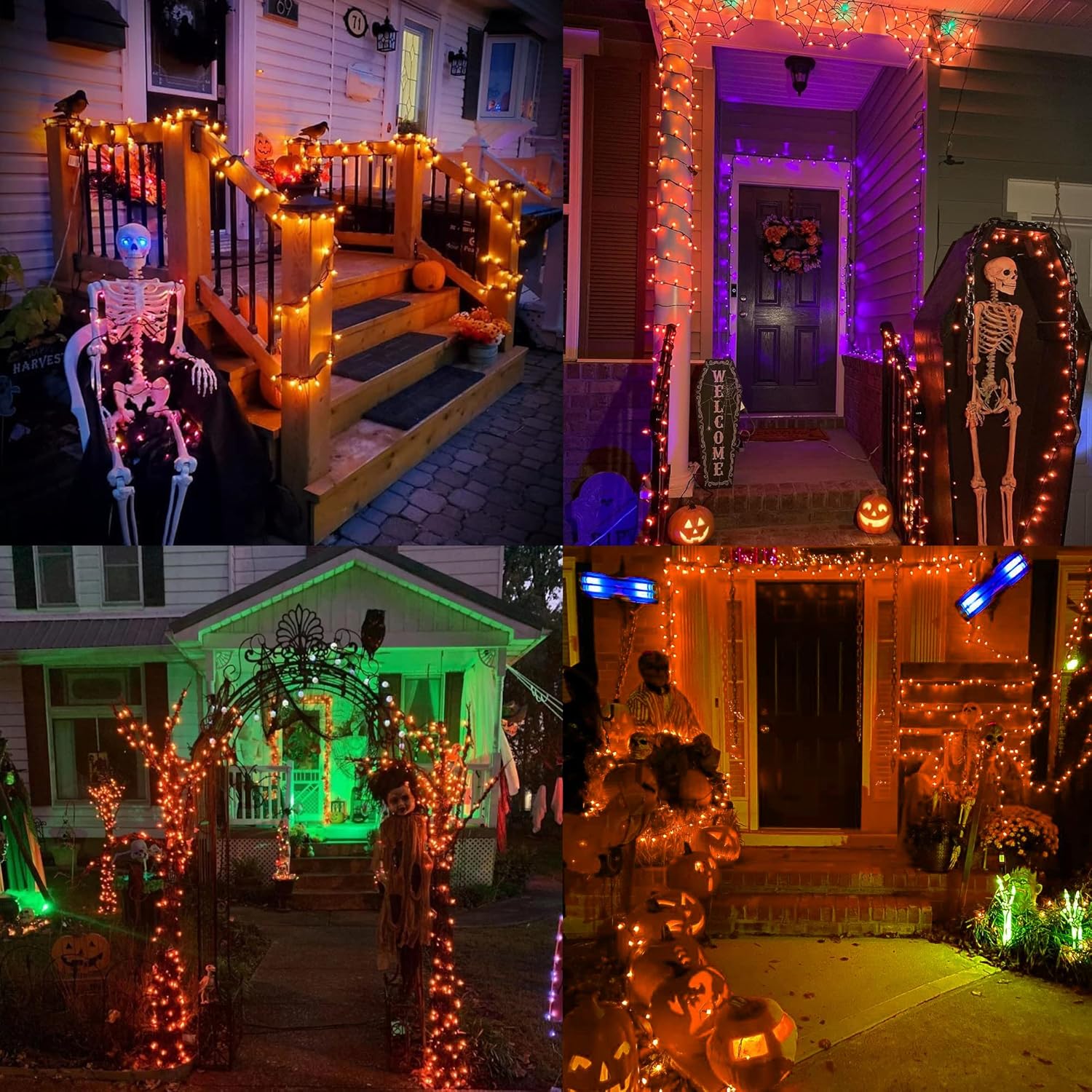 Brizled Halloween Lights – Thoughtful Housewarming Present for First-Time Homeowners, Candy Corn Theme