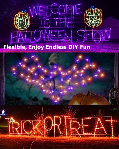 Brizled Solar Halloween String Lights – 78ft Patio and Camping Glow with 8 Modes, Waterproof 2-Pack