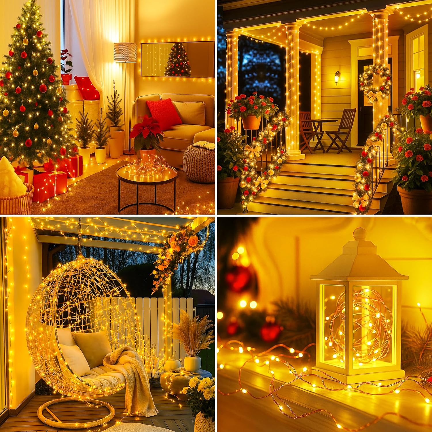 btfarm Simple Copper Wire Twinkle Lights 33FT – Uncluttered Plug in String Lights for Intentional Living, Japandi Decor, and Calm Bedroom Sanctuary