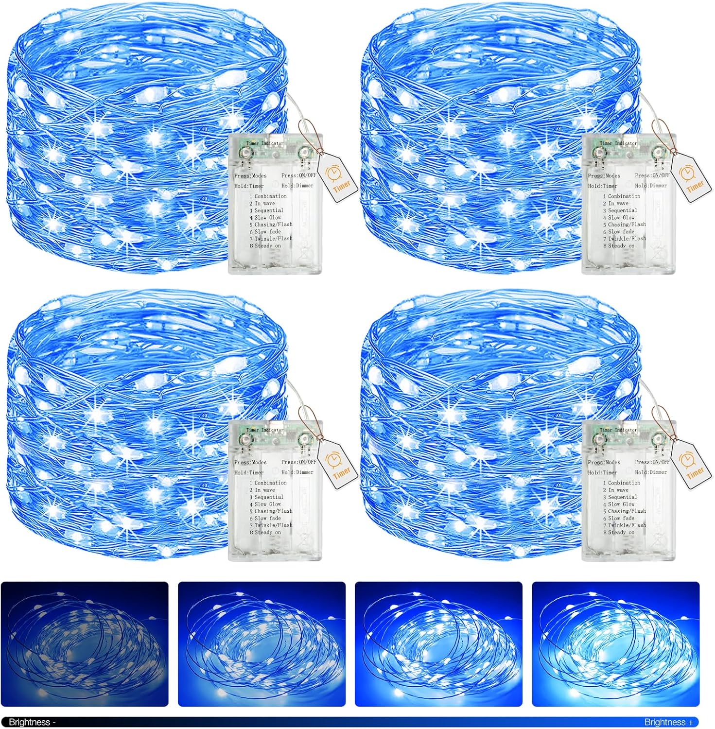 btfarm String Lights – Child-Safe Bedroom Canopy Wrap, Low-Voltage LED Design