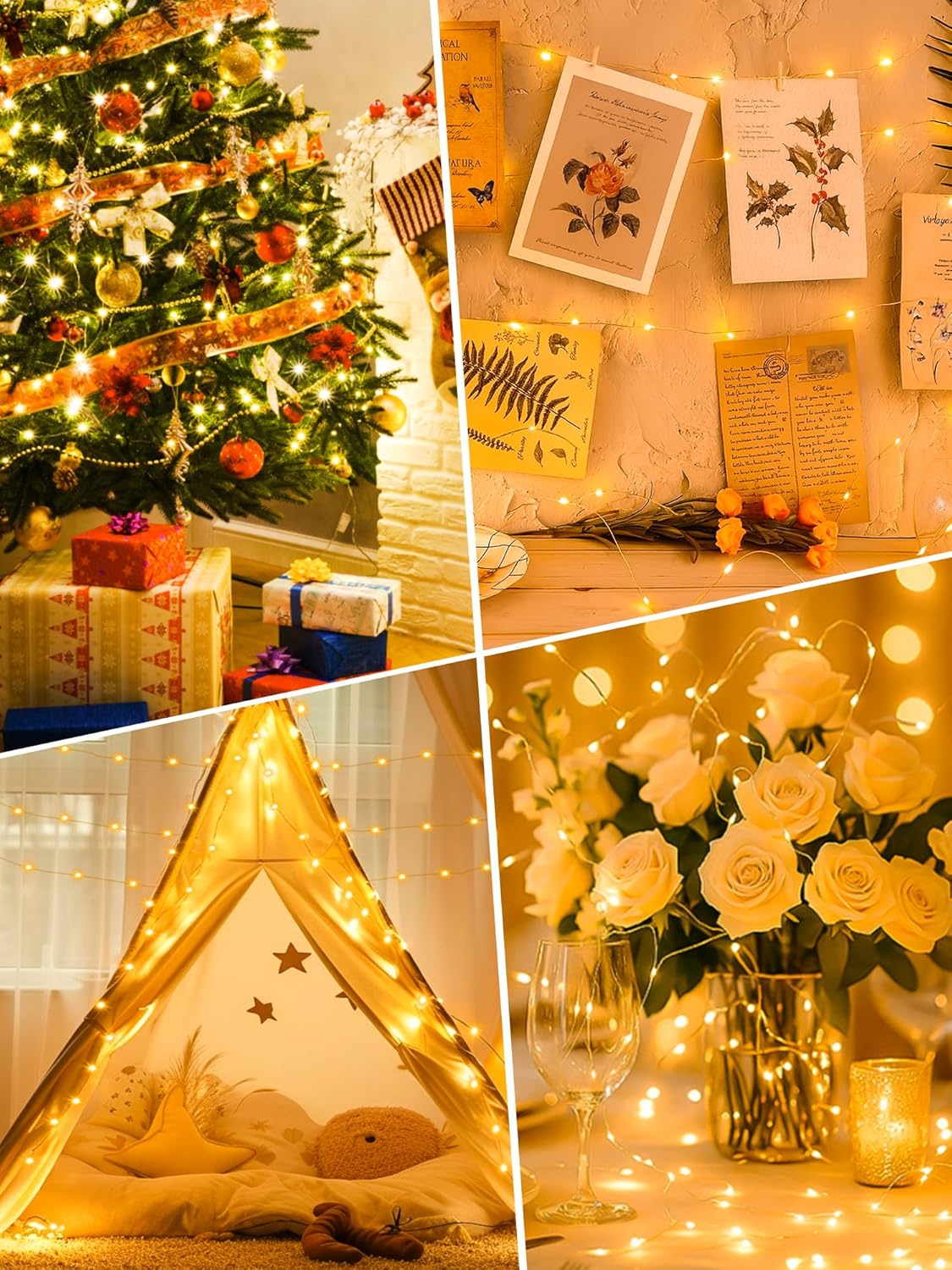 btfarm String Lights – Child-Safe Bedroom Canopy Wrap, Low-Voltage LED Design