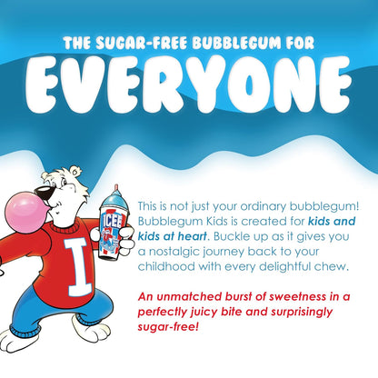 Bubblegum Kids Chiclets – After-School Snack Gum for Kids' Lunchboxes and Playdates, Sugarless
