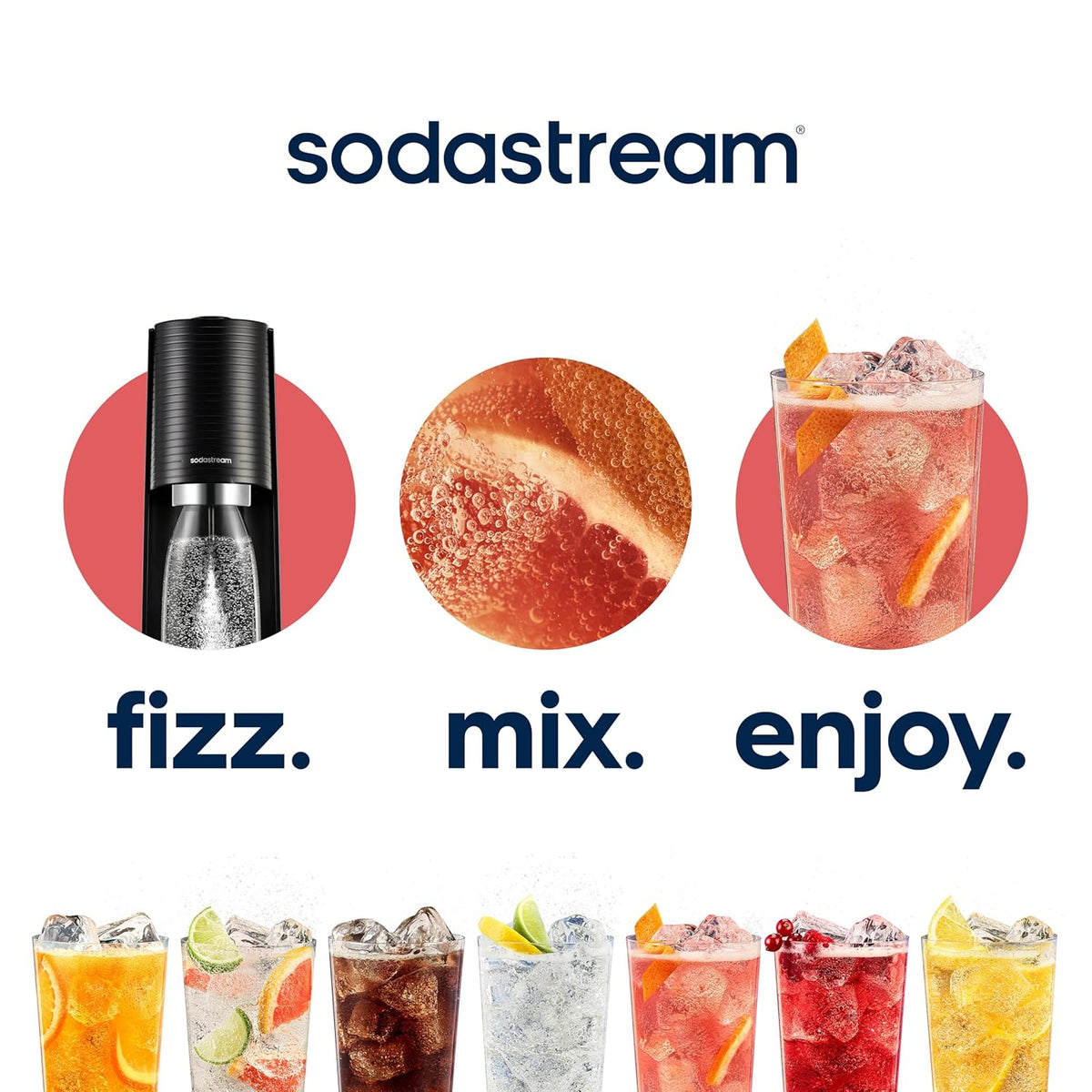 Bubly Fruit Drops by SodaStream – Zero-Calorie Sparkling Water Mix for Camping Trips and Backyard BBQs