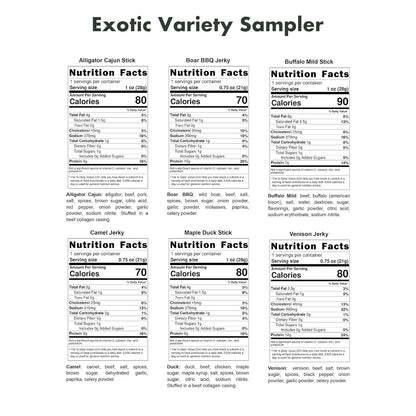 Buffalo Bob's Exotic Jerky Sampler – Valentine's Day & Father's Day Gift for the Adventurous Man