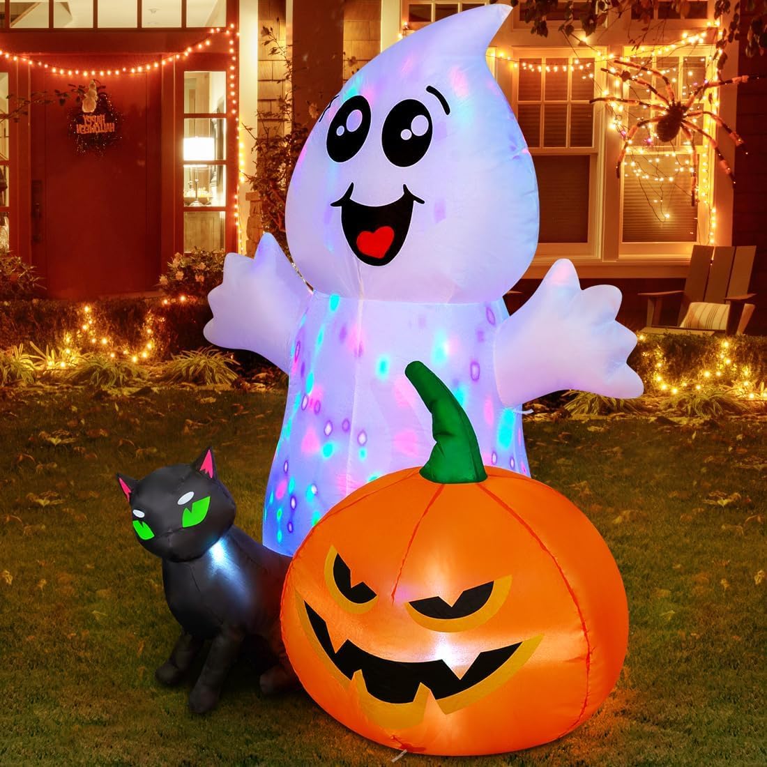 built-in bright white led lights for nighttime glow
