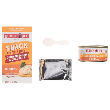 Bumble Bee Snack on the Run Chicken Salad Kit – In-Car Lunch for Parents Juggling School Pickups and Errands, No Cleanup