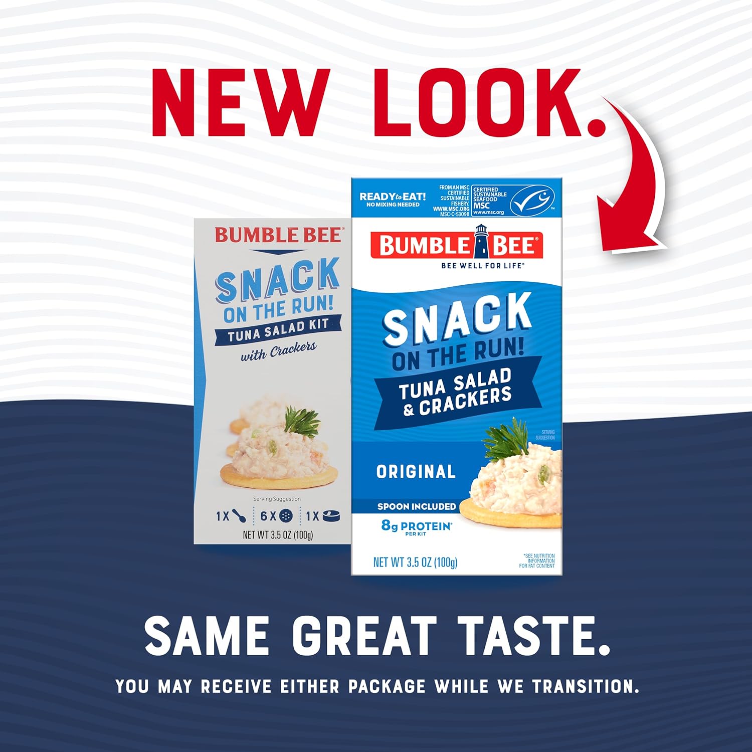 Bumble Bee Snack On The Run Tuna Salad with Crackers – Shelf-Stable Lunchbox Stuffer for School Days