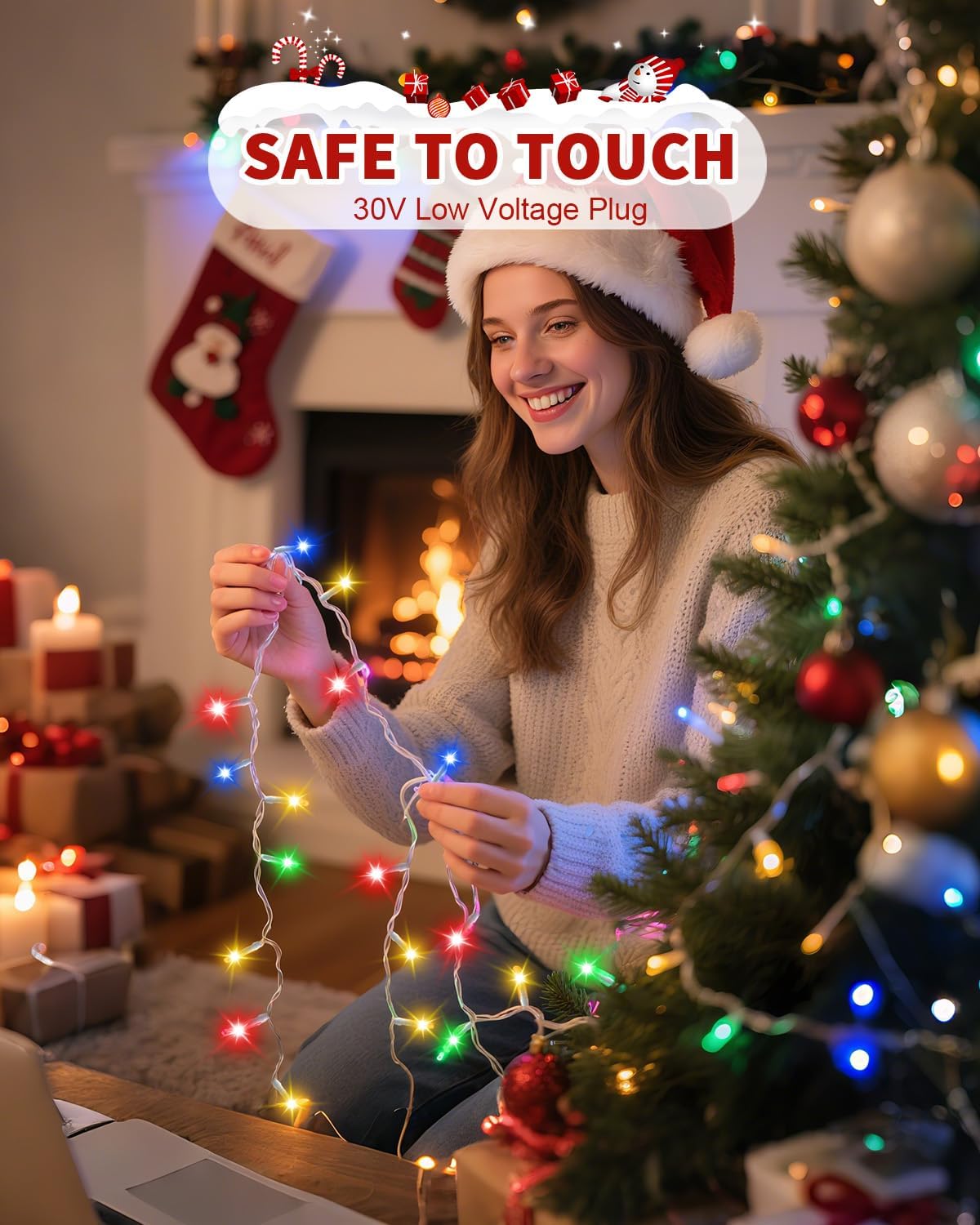 BZBANRN 403ft String Lights with Remote Dimmable, Thoughtful Holiday Present for Neighbors, Hosts, and First-Time Homeowners