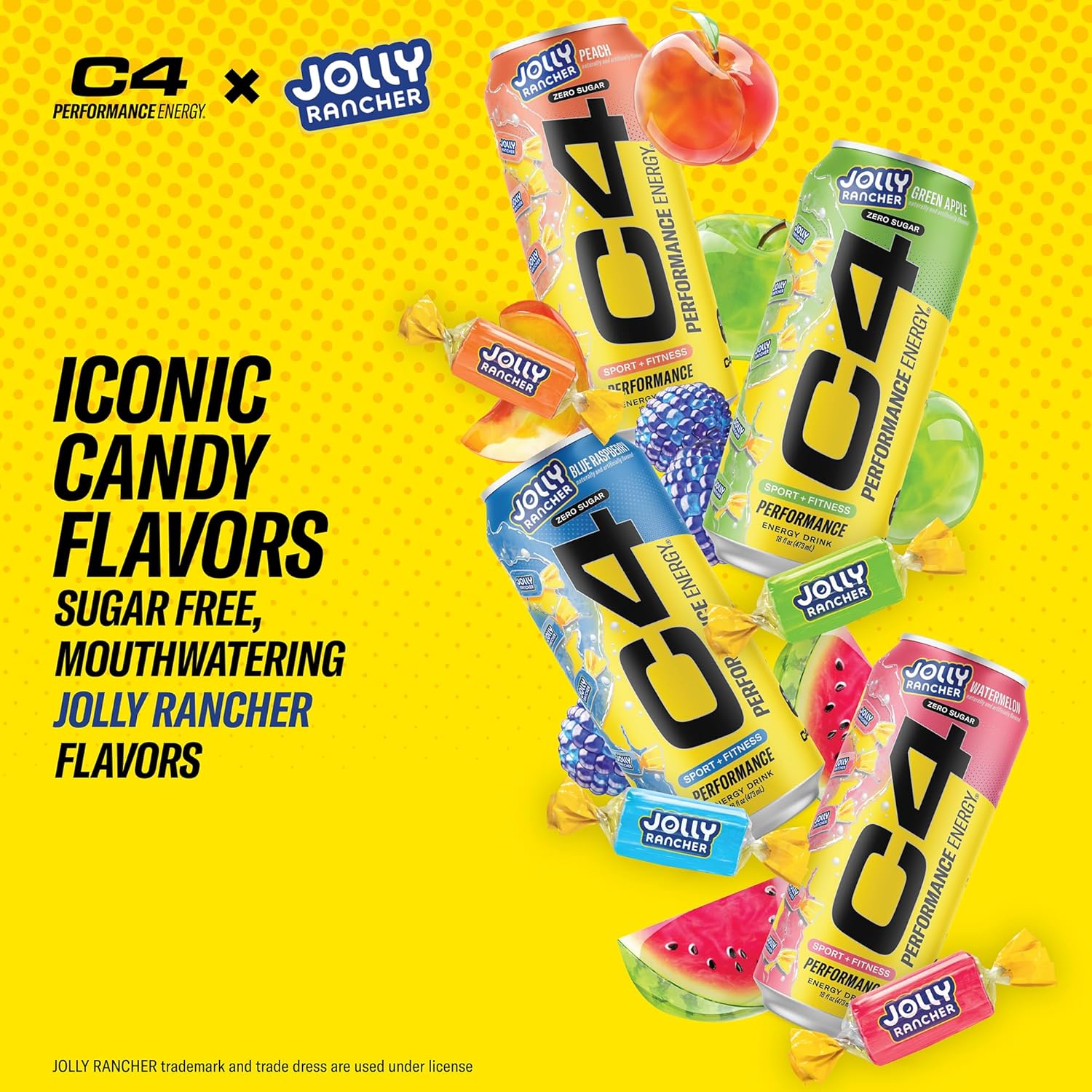 C4 Performance Energy Green Apple – Dorm Room Study Fuel, Carbonated Zero Sugar Energy Drink with Beta-Alanine for Long Work Sessions