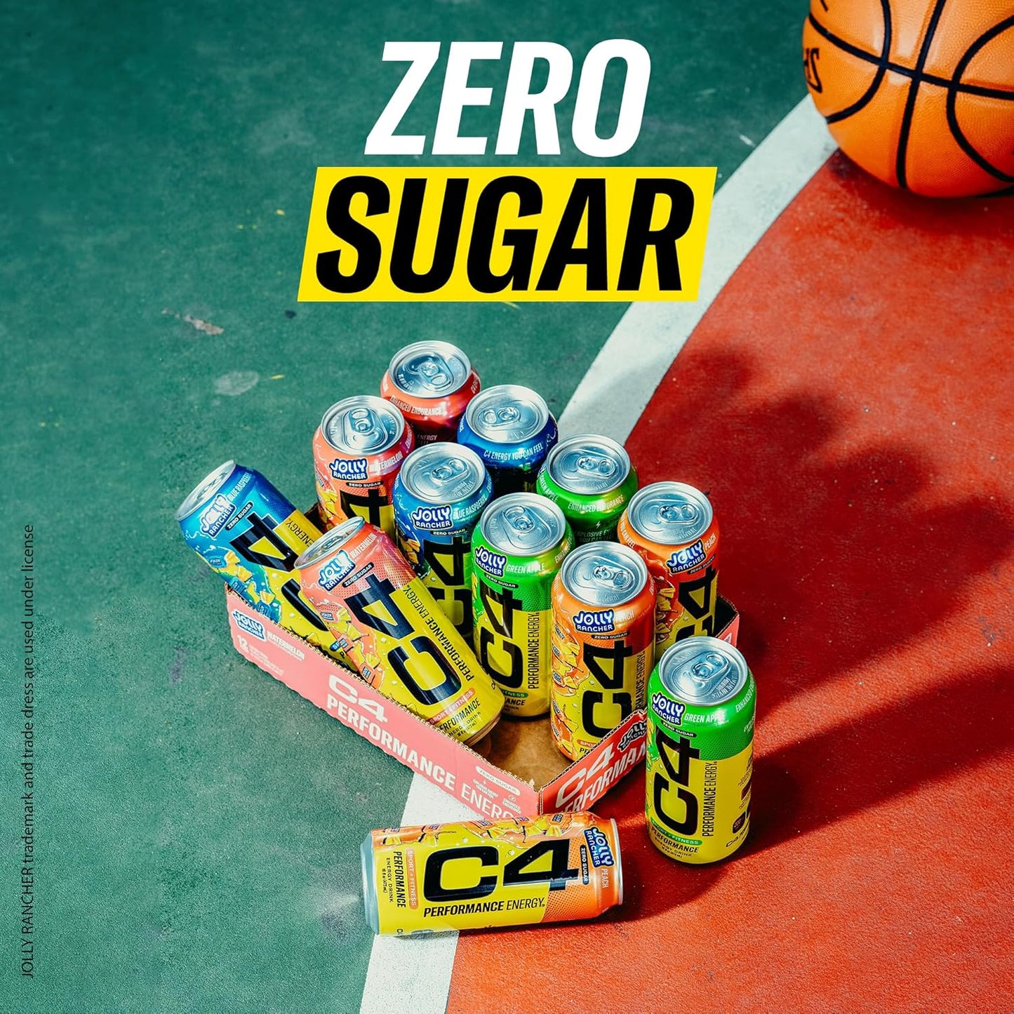 C4 Performance Energy Green Apple – Dorm Room Study Fuel, Carbonated Zero Sugar Energy Drink with Beta-Alanine for Long Work Sessions