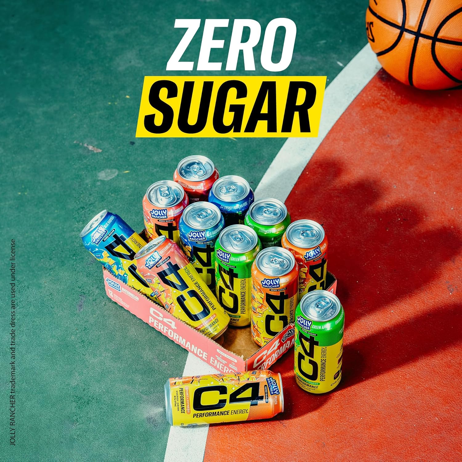 C4 Performance Energy Green Apple – Dorm Room Study Fuel, Carbonated Zero Sugar Energy Drink with Beta-Alanine for Long Work Sessions