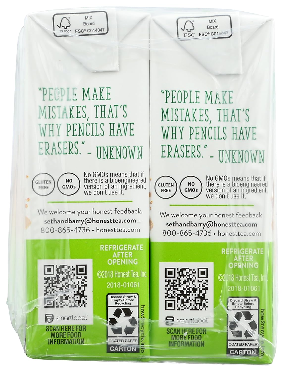 caffeine-free, gluten-free formulation with no high-fructose corn syrup