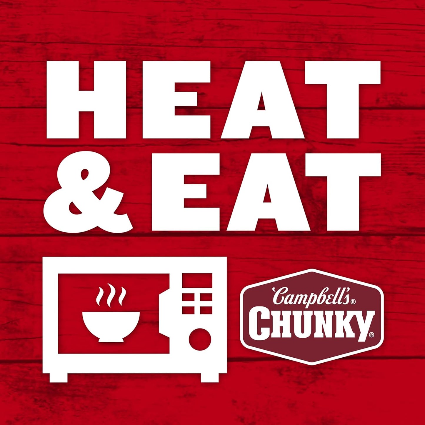 Campbell's Chunky Soup, Creamy Chicken and Dumplings – Portable Pantry Soup for Patio and Backyard Dining