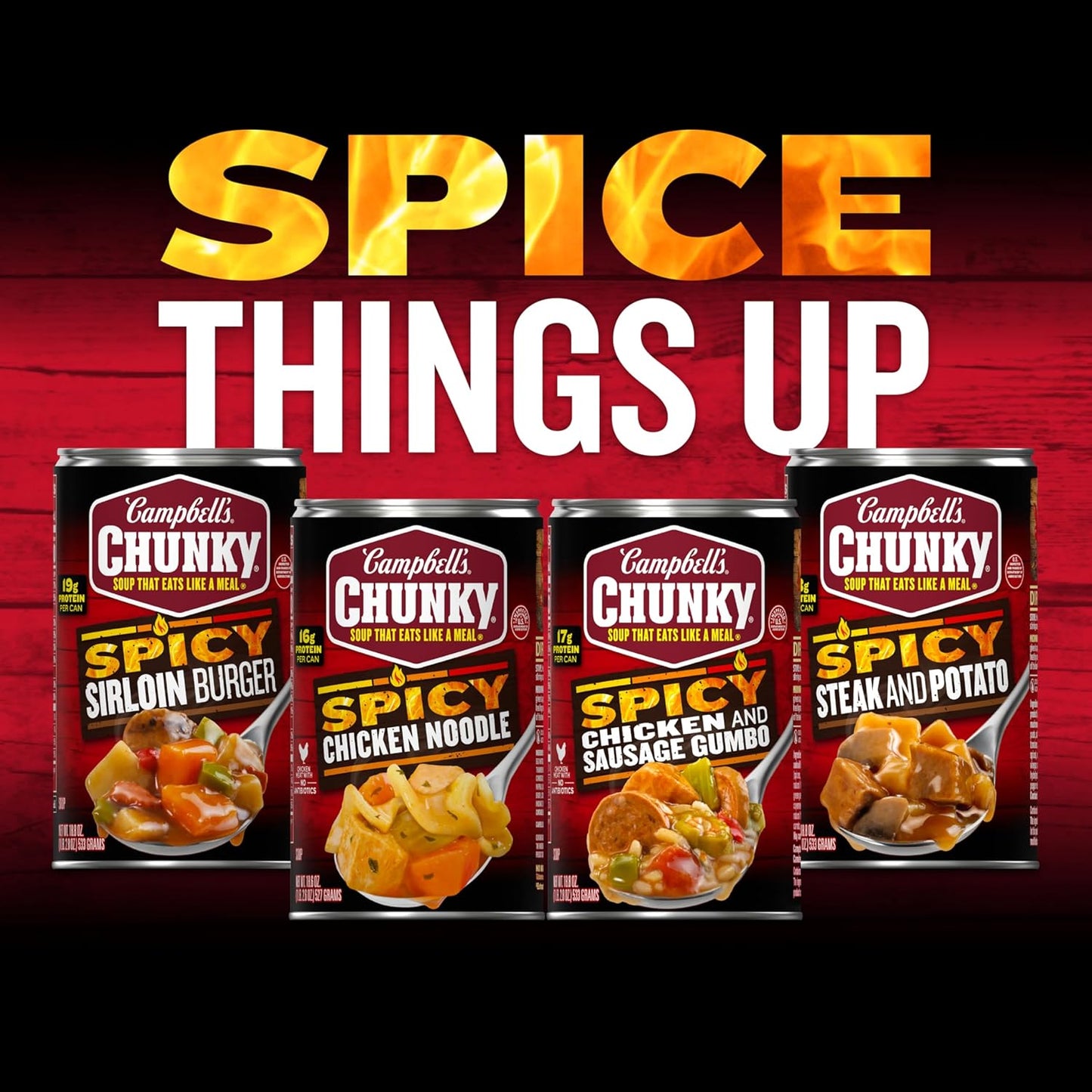 Campbell's Chunky Spicy Sausage Mac Soup, 18.8 oz Can – Streamlined Lunch Solution for Less-Is-More Minimalist Lifestyles