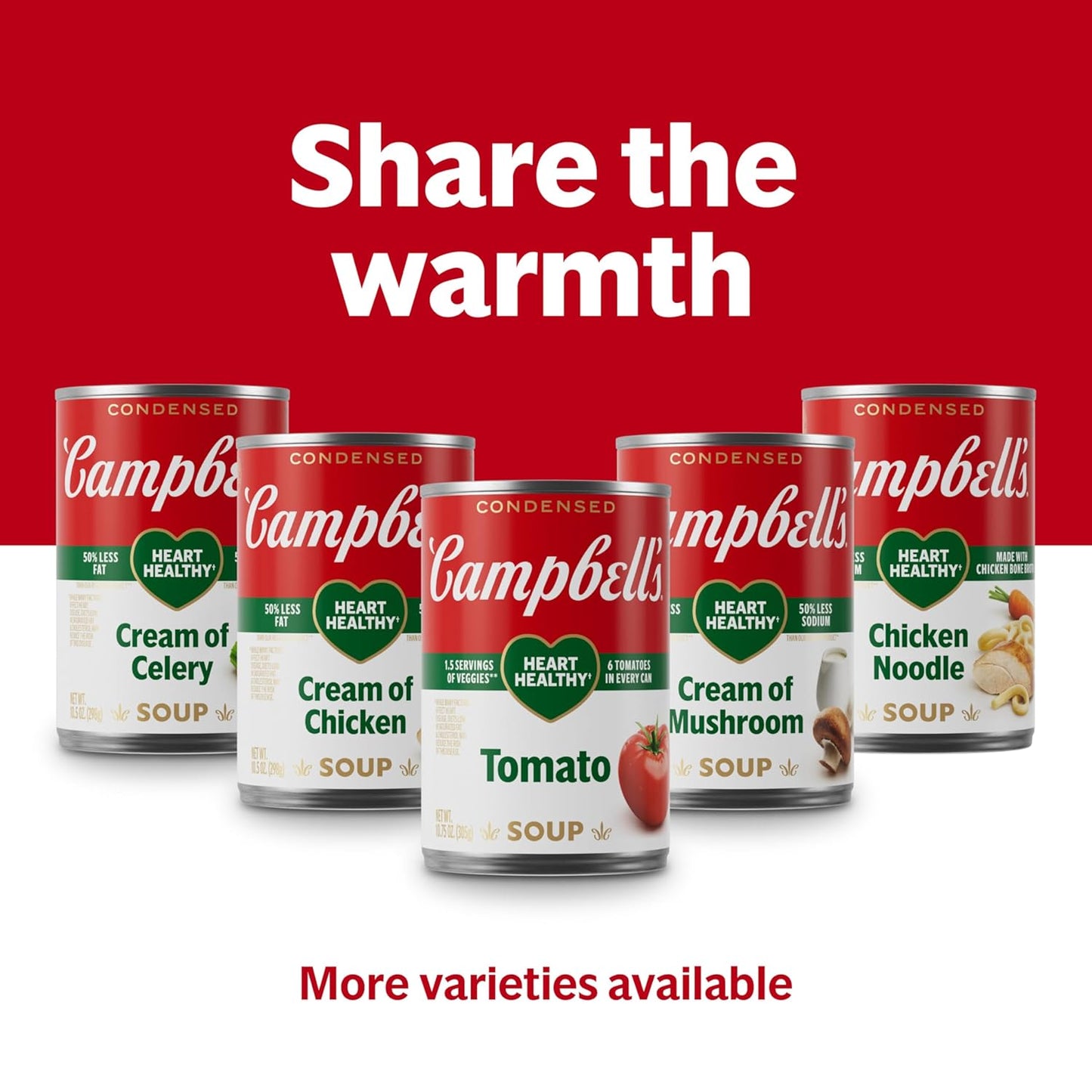 Campbell's Condensed Heart Healthy Cream of Chicken Soup, 22.6 oz Large Can for Pasta Bakes and Gravy