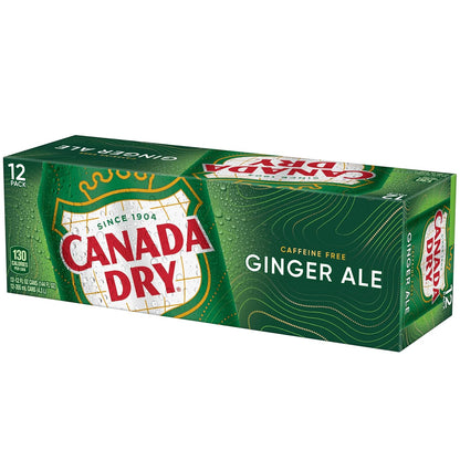 Canada Dry Ginger Ale Soda – Children's Birthday Party Beverage, 12 fl oz Cans 24 Pack