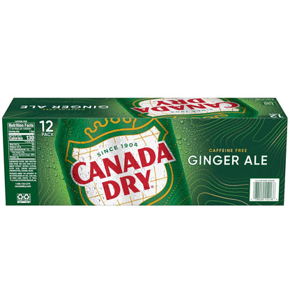 Canada Dry Ginger Ale Soda – Children's Birthday Party Beverage, 12 fl oz Cans 24 Pack