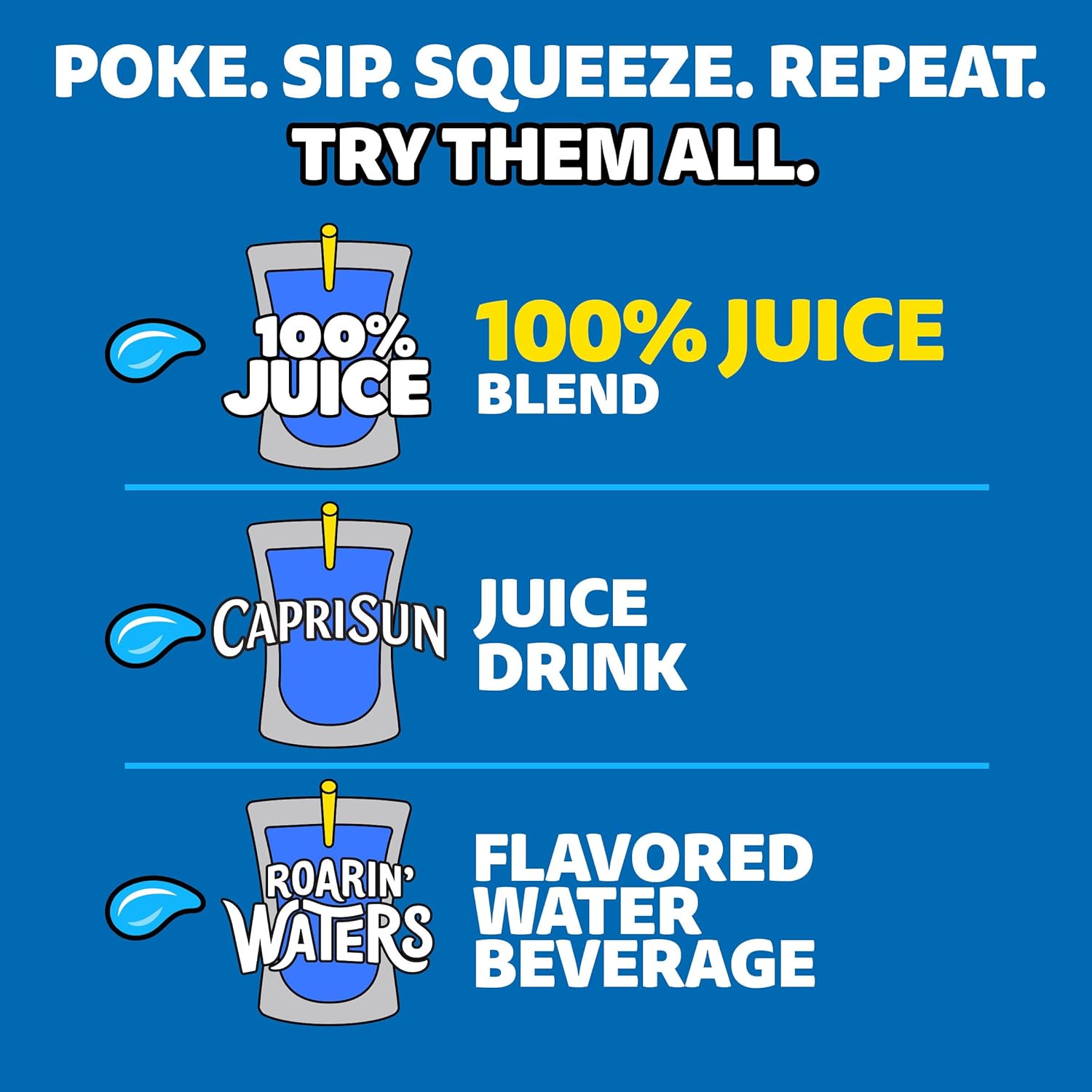 Capri Sun All-Natural Apple Juice Pouches – Reliable Lunchbox Hydration with No Artificial Additives, 10 Pack 6 fl oz