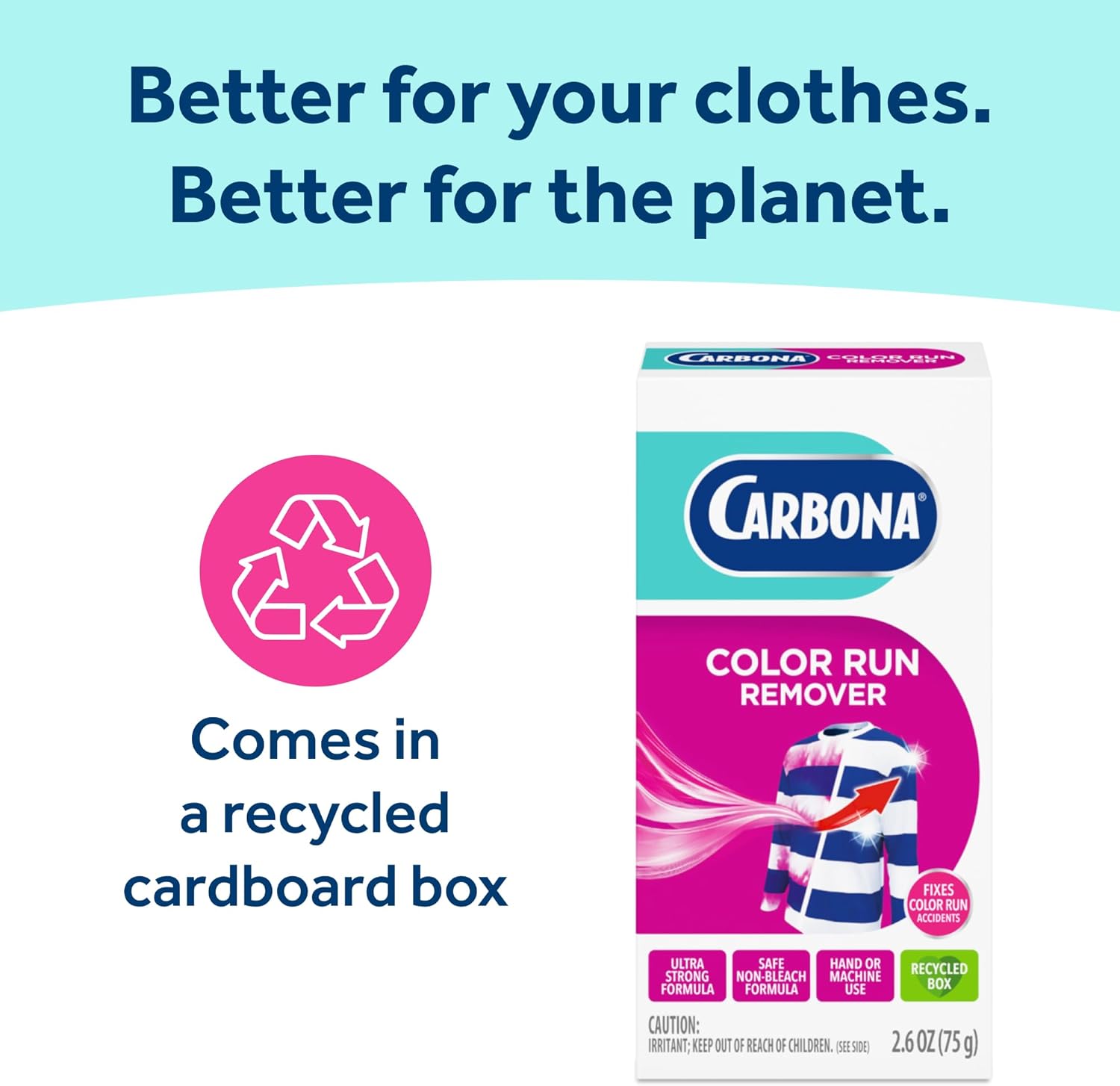 Carbona Color Run Remover for Hotel Sink Laundry, Non-Bleach Formula Safer Than Chlorine Around Family