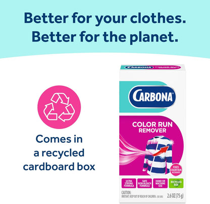Carbona Color Run Remover for Hotel Sink Laundry, Non-Bleach Formula Safer Than Chlorine Around Family