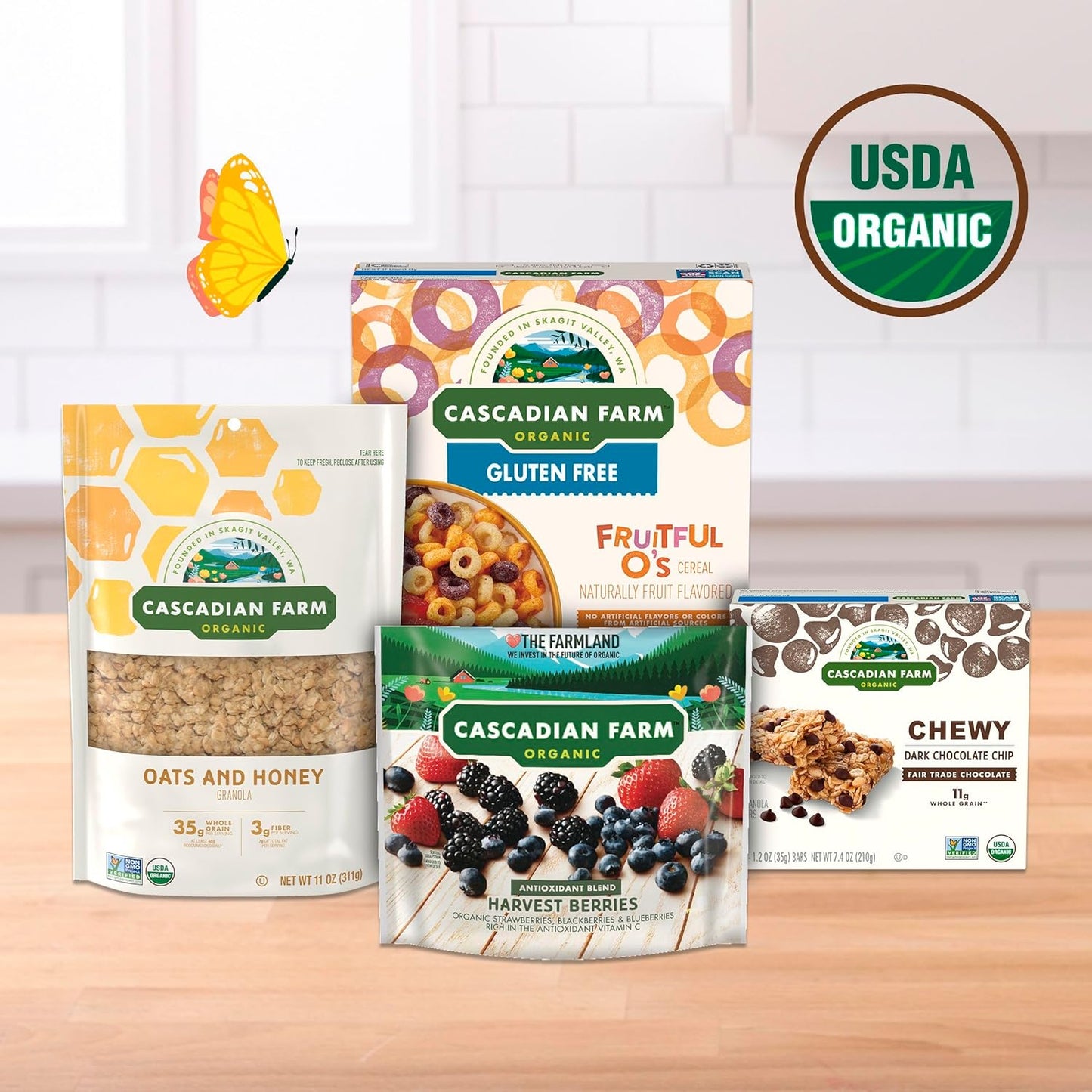 Cascadian Farm Organic Fruitful O's Cereal – Gentle Breakfast Option for Sensitive Little Stomachs