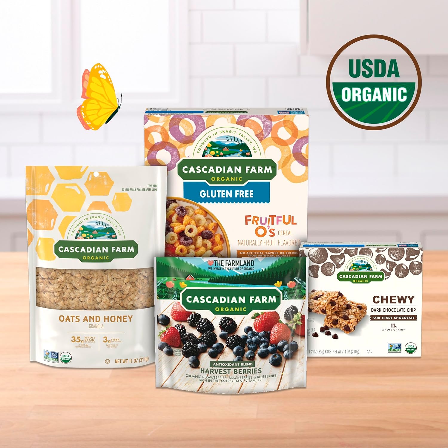 Cascadian Farm Organic Fruitful O's Cereal – Gentle Breakfast Option for Sensitive Little Stomachs