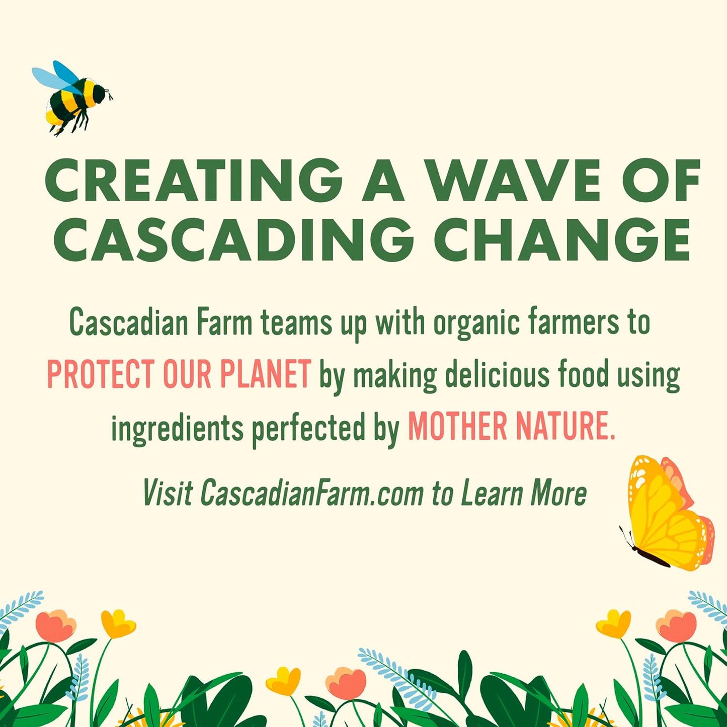 Cascadian Farm Organic Hearty Morning Fiber Cereal for Meal Prep and On-the-Go Focus Mornings, Whole Grain Cereal