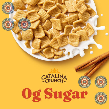 Catalina Crunch Protein Cereal – Study Hall Snack for Sustained Focus Between Sessions, Stevia Dark Chocolate 9 oz