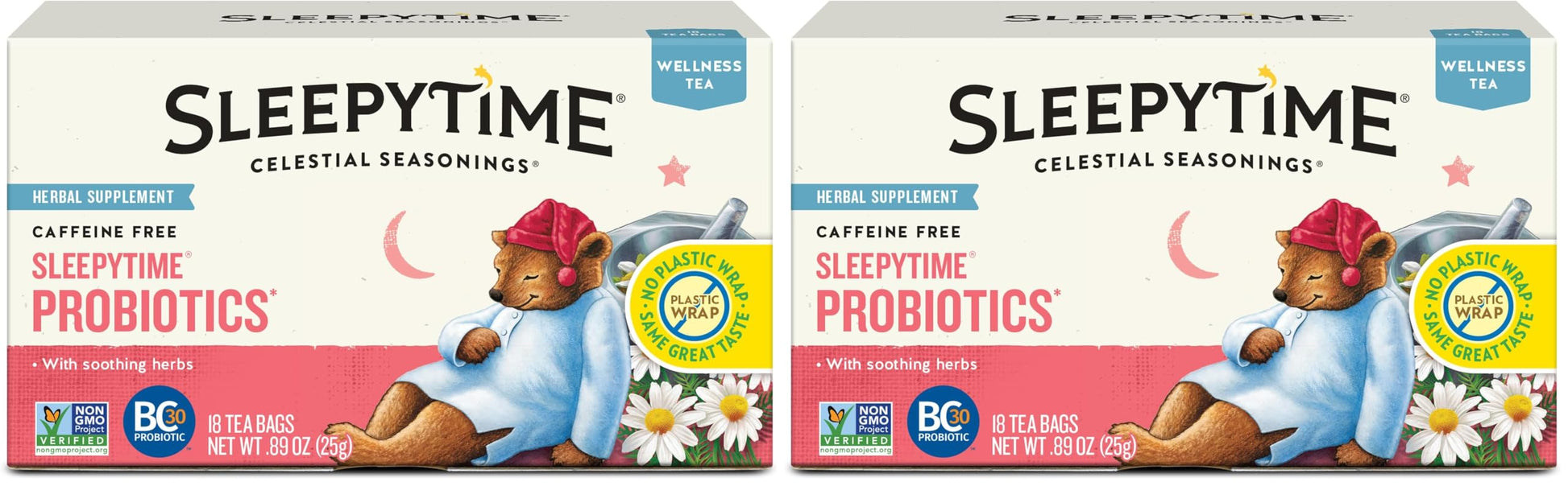 Celestial Seasonings Sleepytime Wellness Tea – Clean Label Herbal Blend for Intentional Pantry