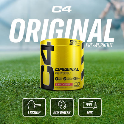 Cellucor C4 Pre Workout Powder Blue Raspberry – Wellness Routine Add-On for Stress Relief and Energy Balance