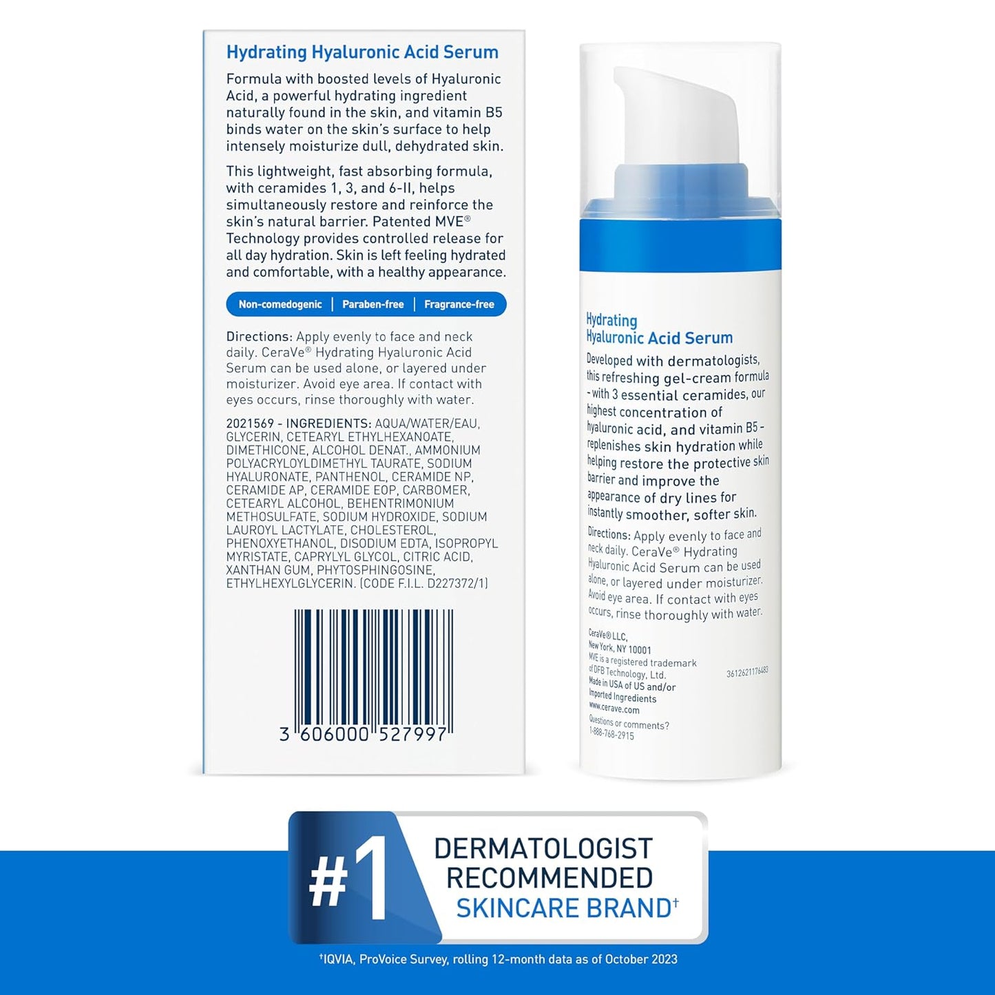 CeraVe Hyaluronic Acid Serum – Self-Care Gift Set Staple for Skincare-Conscious Friends and Partners