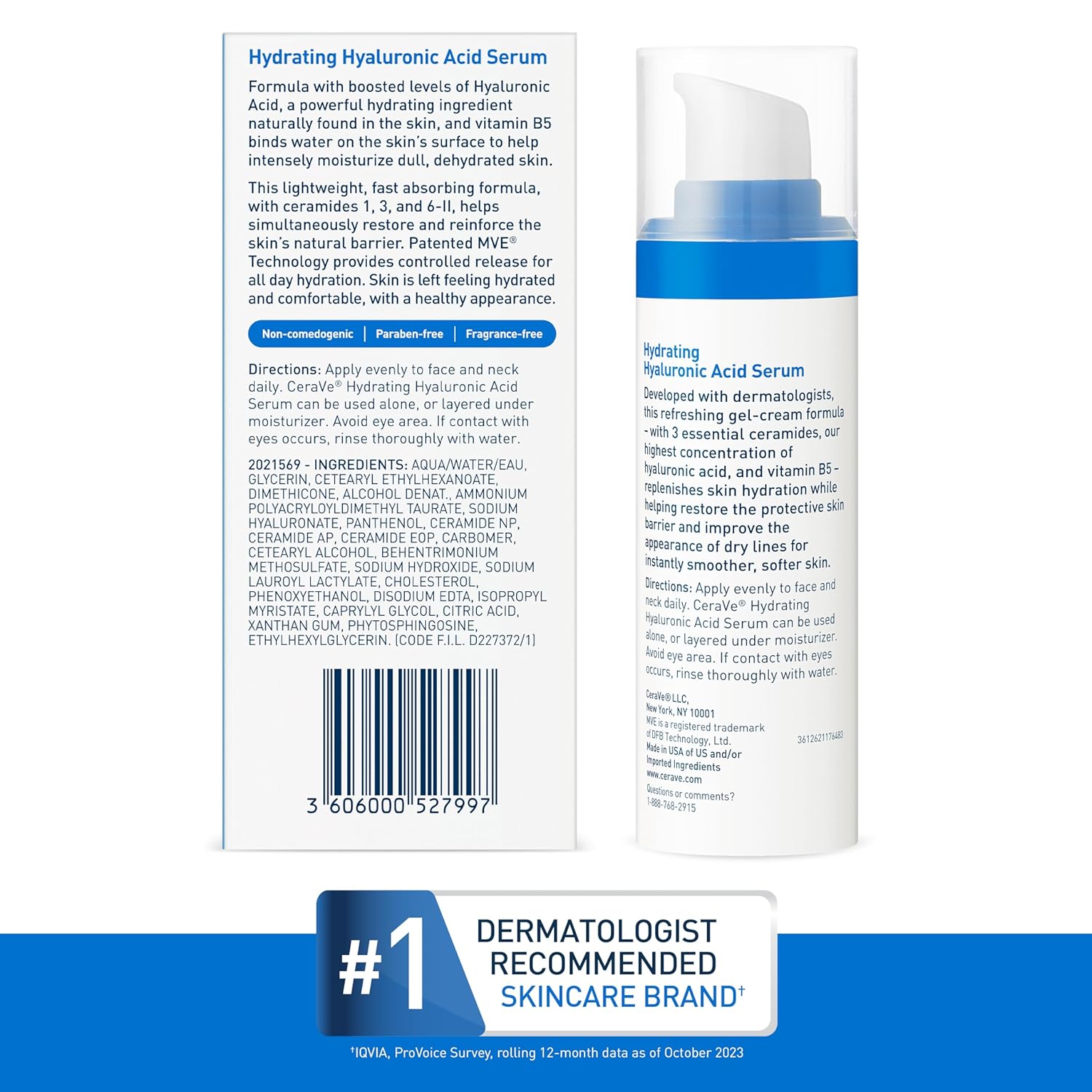 CeraVe Hyaluronic Acid Serum – Self-Care Gift Set Staple for Skincare-Conscious Friends and Partners
