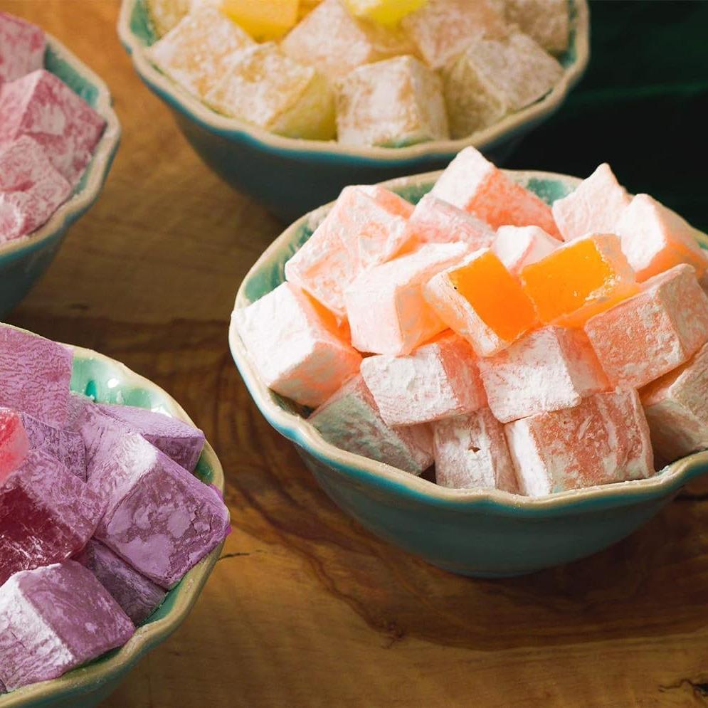 Cerez Pazari Gluten-Free Turkish Delight – Pareve Lokum Confections for Dietary Wellness, Real Fruit Snack