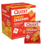 Quest Nutrition Cheese Crackers – Mindful Low-Carb Snack for Self-Care Sundays, Spicy Cheddar 4-Count