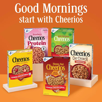 Cheerios Hearty Nut Medley Maple Cinnamon – Lunchbox Add-In Cereal with Whole Grain and Calcium, Family Size 20 oz
