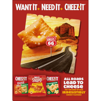 Cheez-It Grooves Sharp White Cheddar Crackers – Kosher-Certified Gift Box for Shabbat Tables, Rosh Hashanah Spreads, and Holiday Hosting, 17oz