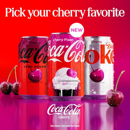 cherry and vanilla flavor profile inspired by classic soda fountain cherry floats