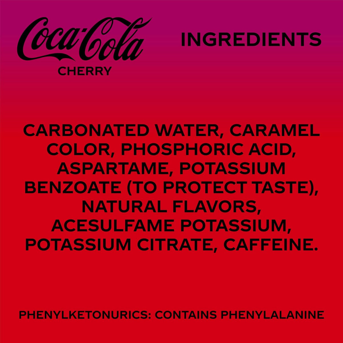 cherry flavor profile, with cherry vanilla variant available