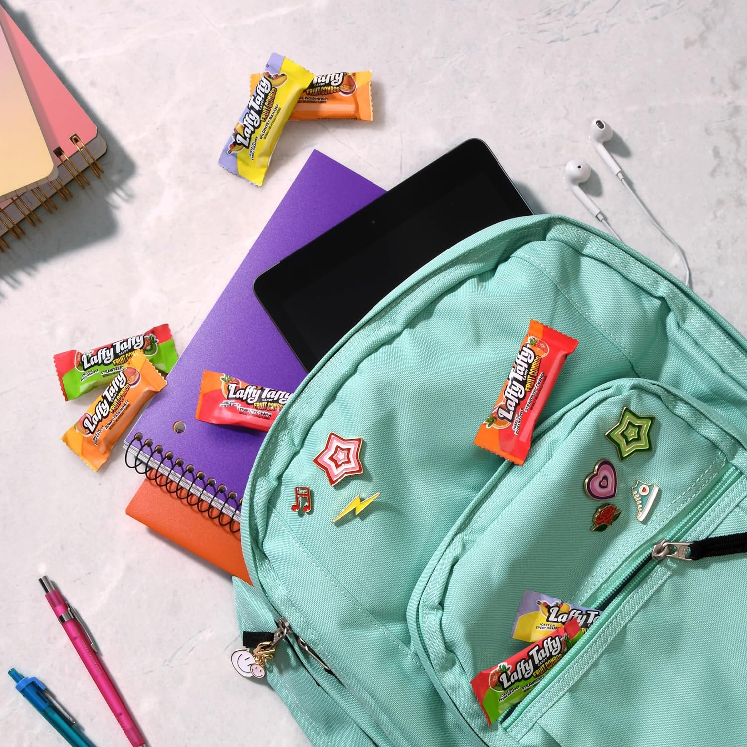 chewy taffy texture with printed jokes on every wrapper