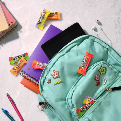 chewy taffy texture with printed jokes on every wrapper