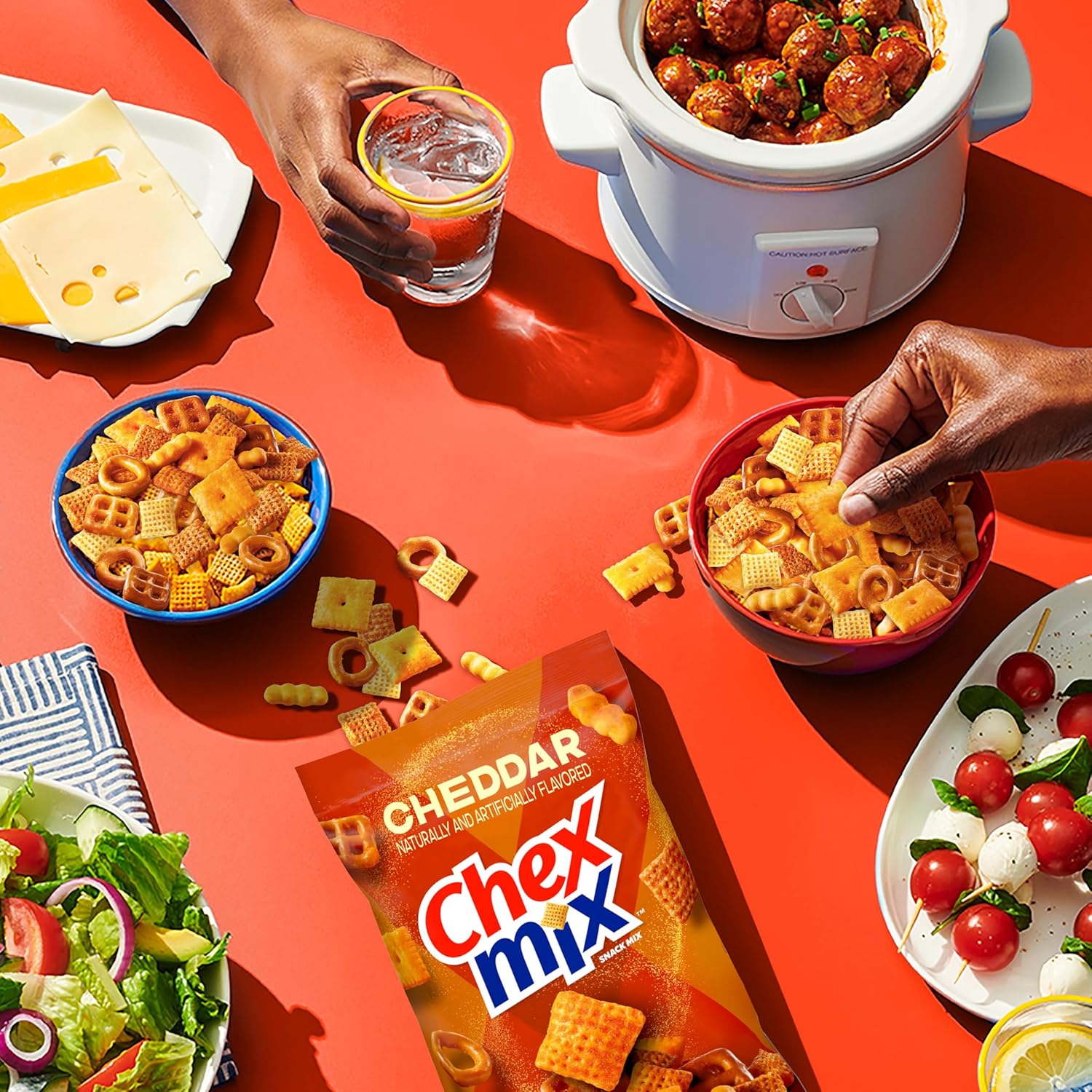 Chex Mix Cheddar Snack Mix – Shared Office Kitchen Pantry Snack, 13.5 oz