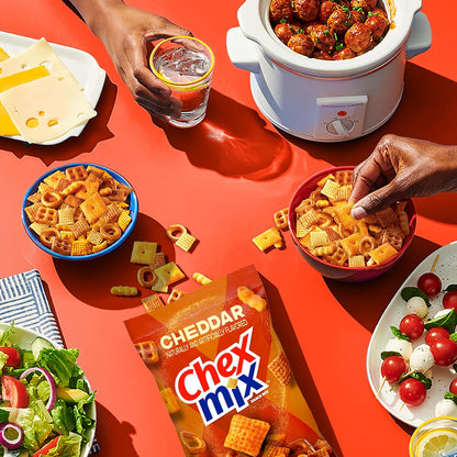 Chex Mix Cheddar Snack Mix – Shared Office Kitchen Pantry Snack, 13.5 oz