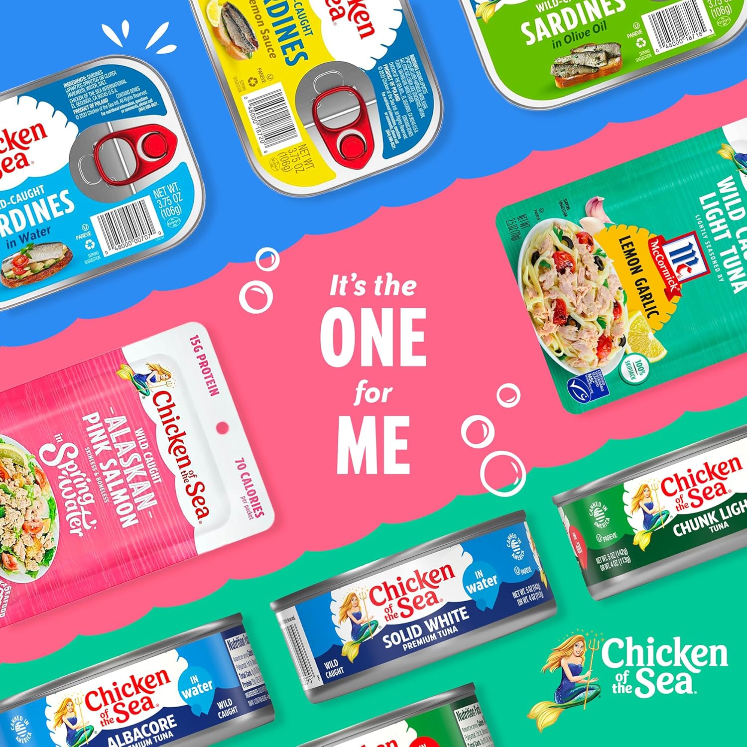 Chicken of the Sea Non-GMO Tuna 5 oz Cans – Wholesome Protein for Lunchboxes and After-School Snacks