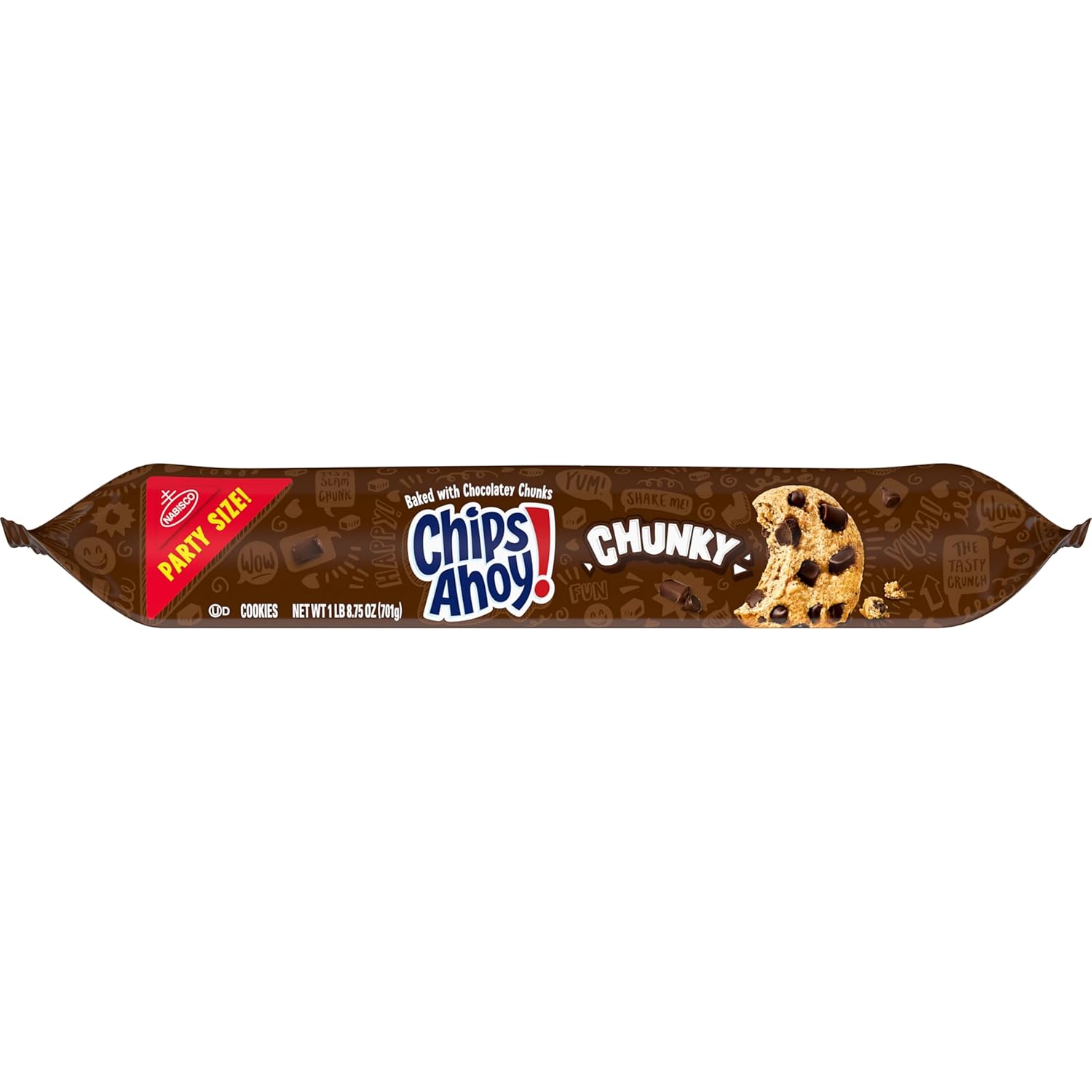 CHIPS AHOY! Chunky Chocolate Chip Cookies Party Size – Housewarming Gift Basket Staple, 24.75 oz Bulk Pack